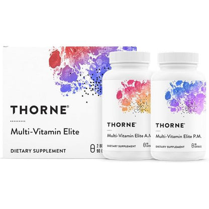 THORNE Multi-Vitamin Elite, Daily Nutritional Supplement, 180 Capsules