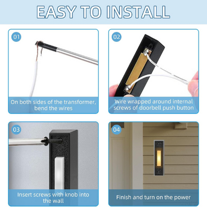 2-Pack Universal Wired Doorbell and Garage Door Opener Buttons