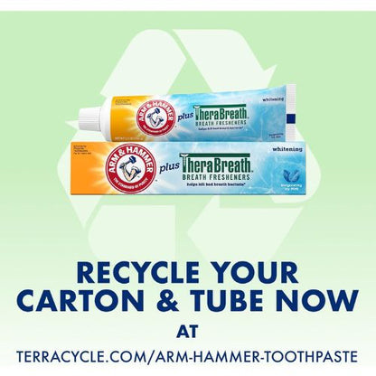 ARM & HAMMER Plus TheraBreath Toothpaste, Icy Mint, 5.5 oz, 2-Pack