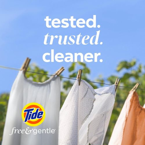 Tide Free & Gentle Liquid Laundry Detergent, 64 Loads, 84 fl oz