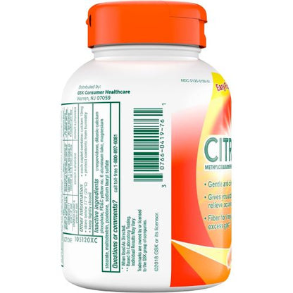 CITRUCEL Fiber Therapy Caplets for Irregularity, Easy to Swallow Methylcellulose, 180 Count
