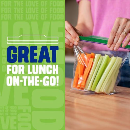 Ziploc Sandwich & Snack Bags, Food Storage, Easy Open & Close, 105 Count