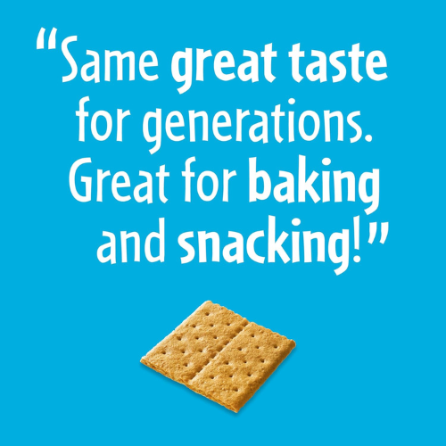 HONEY MAID Graham Crackers, Lunch Snacks, Party Size, 28.8 oz
