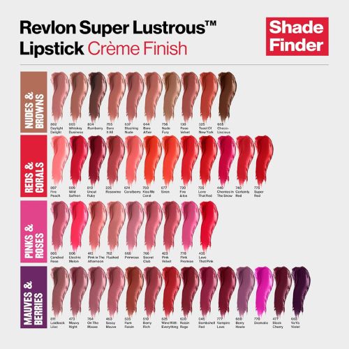 Revlon Super Lustrous Lipstick, 755 Bare It All, 0.15 oz
