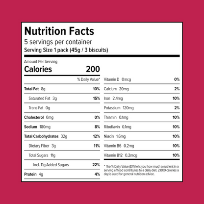 : Sweet Loren's Vegan Breakfast Biscuits Cinnamon Sugar , 8 Pack