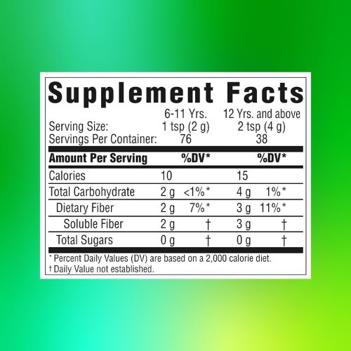 Benefiber Prebiotic Fiber Supplement Powder, Unflavored, 124 Teaspoons