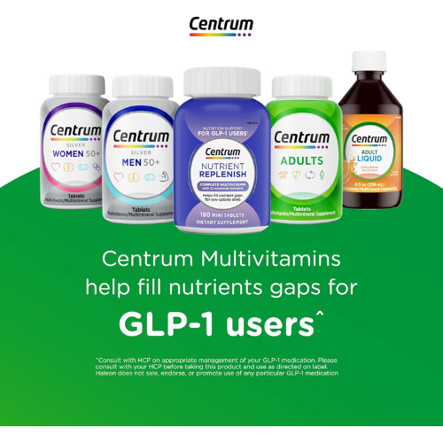 Centrum Silver Multivitamin for Adults 50 and Over, 220 Tablets