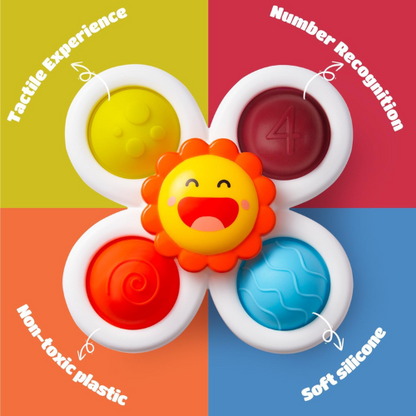 LiKee Suction Cup Spinning Sensory Toys for Babies & Toddlers