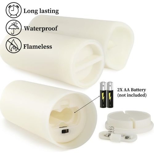 24 Waterproof Outdoor Flameless Candles