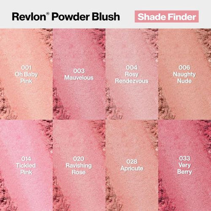 Revlon Powder Blush Face Makeup, High Impact Buildable Color