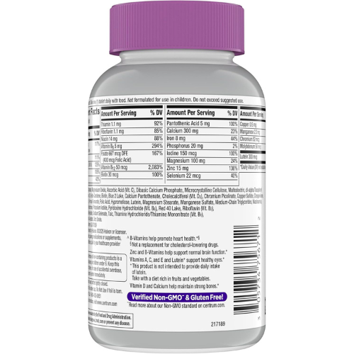 Centrum Silver Women's Multivitamin for Women 50 and Over, 200 Tablets