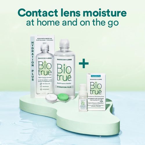 Biotrue Hydration Plus Multi-Purpose Contact Lens Solution, 10 oz 2 Pack