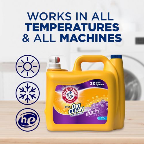ARM & HAMMER Plus OxiClean with Odor Blasters Liquid Laundry Detergent