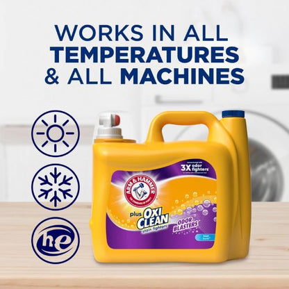 ARM & HAMMER Plus OxiClean with Odor Blasters Liquid Laundry Detergent