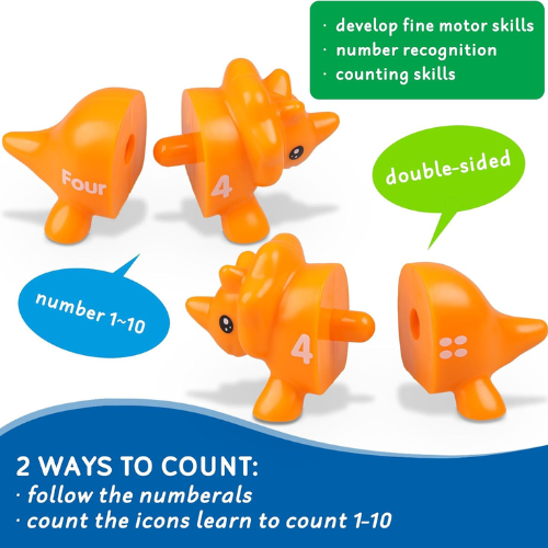 Toddler Dinosaur Montessori Toys , Birthday Gifts for 12-18 Months