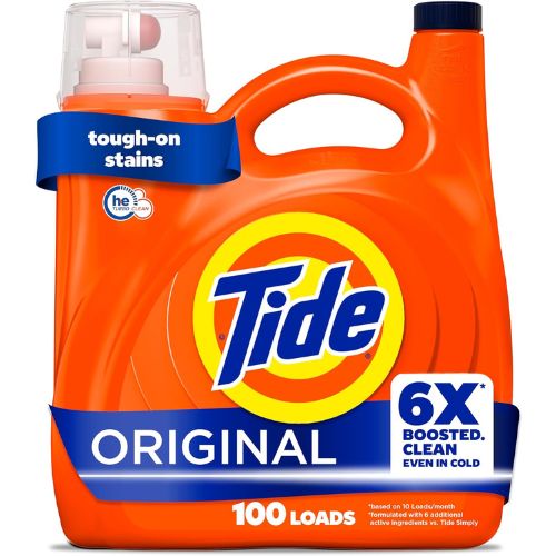 Tide Liquid Laundry Detergent, Original Scent, 125 fl oz