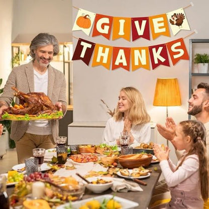 Thanksgiving Decorations - GIVE THANKS Banner