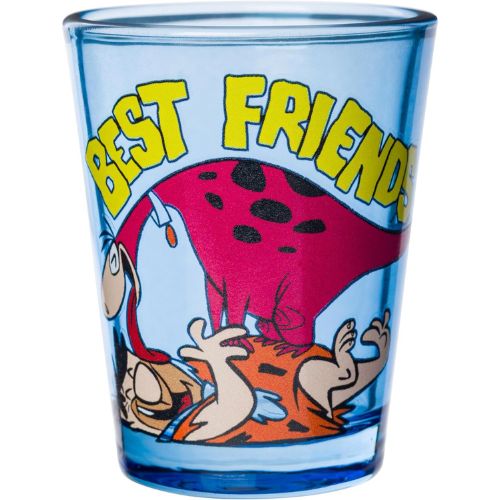Silver Buffalo The Flintstones, 4 Pack Mini Glass Set, 1.5oz