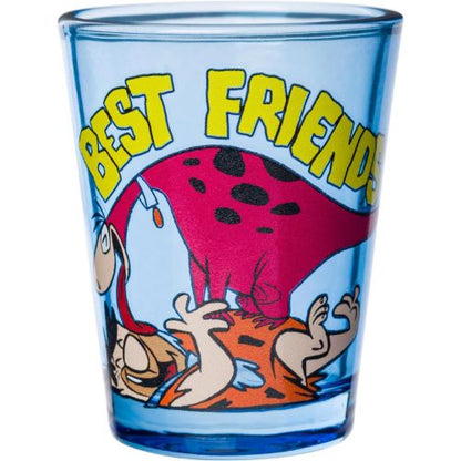 Silver Buffalo The Flintstones, 4 Pack Mini Glass Set, 1.5oz