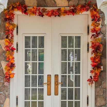 6PCS Maple Leaf Autumn Garland Hanging Fall Vines Table