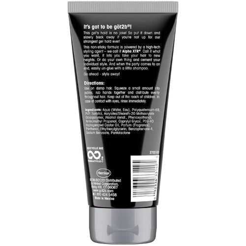 Got2B Ultra Glued Hair Gel, Extra Strong Hold, 6 Fl Oz + 1.25 Fl Oz