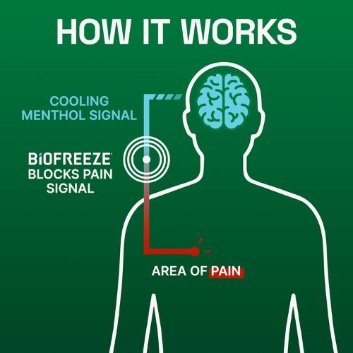 Biofreeze Pain Relief Gel, Colorless Menthol Gel, 4 FL OZ Tube (3 Pack)