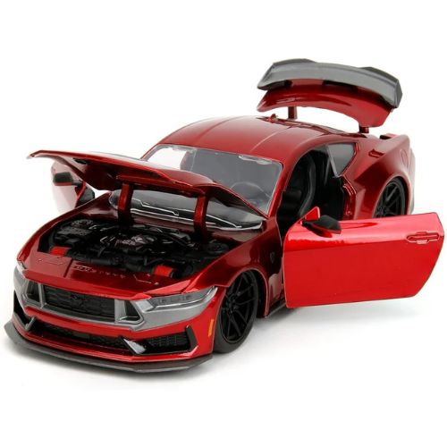 Big Time Muscle 1:24 2024 Ford Mustang GT Dark Horse Die-Cast Car – Candy Red