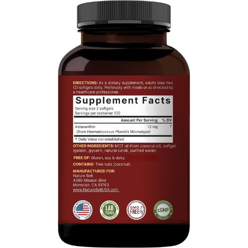 NatureBell Maximum Strength Astaxanthin 12mg
