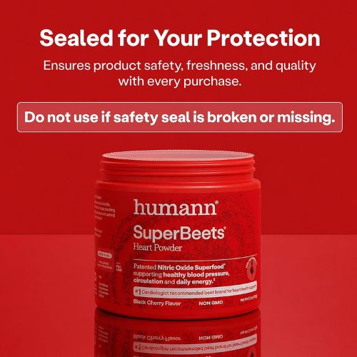 humanN SuperBeets Powder – Heart Health Support, Black Cherry Flavor, 30 Servings