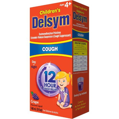 Delsym Children's 12 Hour Cough Relief Liquid  5 Oz