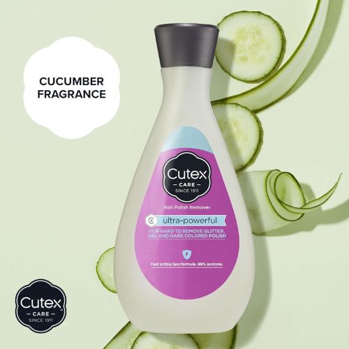 Cutex Gel Nail Polish Remover, Ultra-Powerful & Removes Glitter and Dark Colored Paints