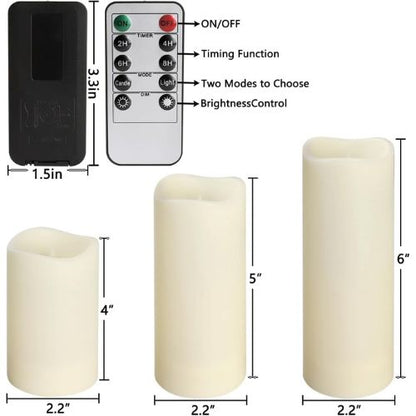 24 Waterproof Outdoor Flameless Candles