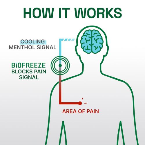 Biofreeze Professional Pain Relief Spray, Cooling Menthol, 4 FL OZ (3 Pack)