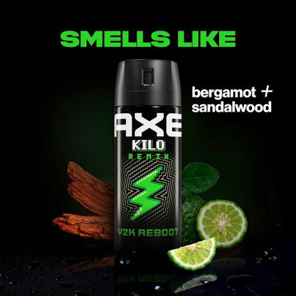 AXE Y2K Reboot Underarm Deodorant Body Spray Kilo Remix, & 2.9 oz