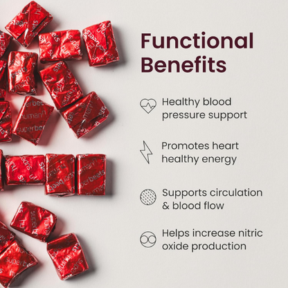 humanN SuperBeets Chews – Blood Pressure & Circulation Support, Non-GMO, 120ct