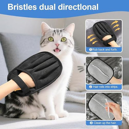 Pet Hair Glove – 5-Finger Electrostatic Remover