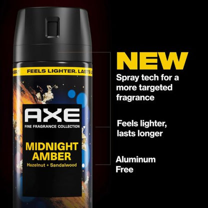 AXE Fine Fragrance Collection Body Spray Midnight Amber Freshness 2.9 oz