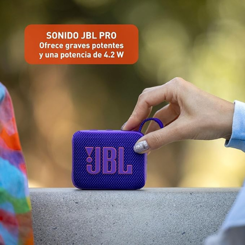 JBL Go 4 Bluetooth Speaker – Ultra-Portable, Waterproof (Purple)