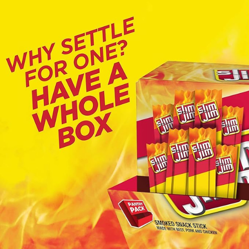 Slim Jim Original Meat Sticks – 46-Pack (0.28 oz Each)