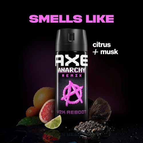 AXE Y2K Reboot Underarm Deodorant Body Spray Anarchy Remix, & 2.9 oz