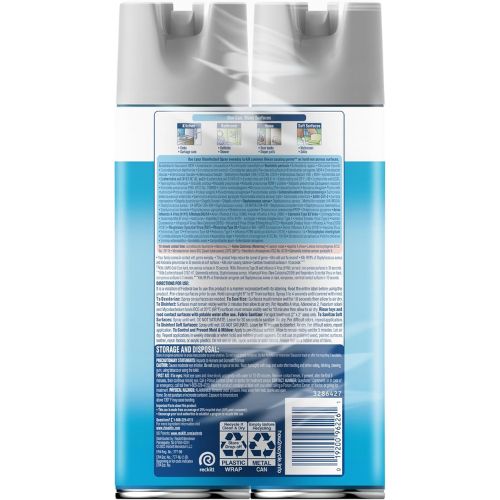 Lysol Disinfectant Spray, Sanitizer, Crisp Linen, 19 oz, 2 Pack