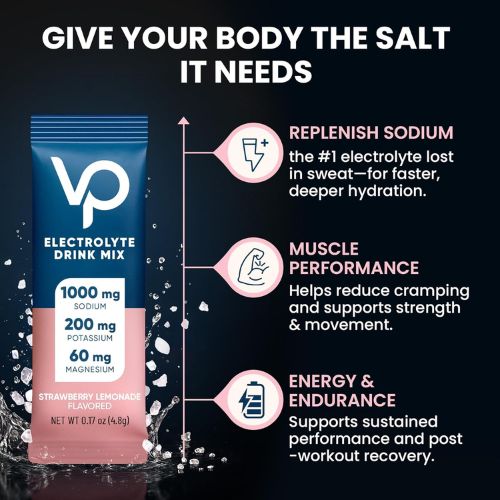Venture Pal High Sodium Sugar Free Electrolytes Powder Packets, 16 Count
