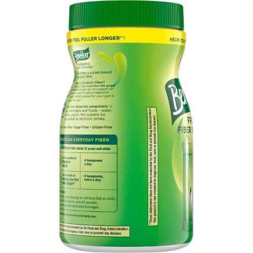 Benefiber Prebiotic Fiber Supplement Powder, Unflavored, 250 Teaspoons