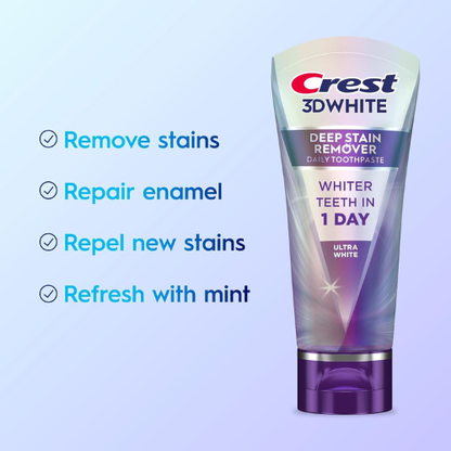 Crest 3DWhite Brilliance Deep Stain Remover Ultra White Toothpaste - 2.1oz