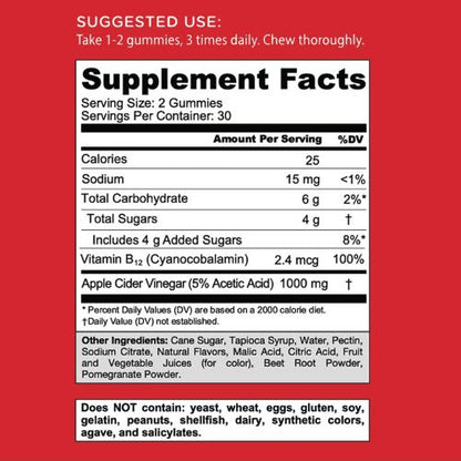 Goli Apple Cider Vinegar Gummies - Worlds First ACV Gummy 60 Gummies