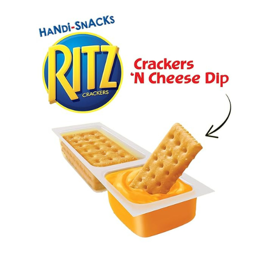 Handi-Snacks RITZ Crackers & Cheese Dip – 20 Snack Packs
