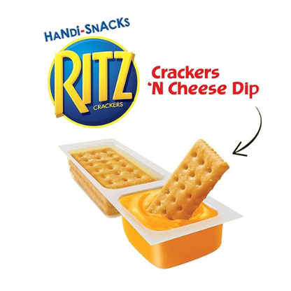 Handi-Snacks RITZ Crackers & Cheese Dip – 20 Snack Packs