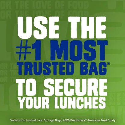 Ziploc Sandwich & Snack Bags, Food Storage, Easy Open & Close, 105 Count