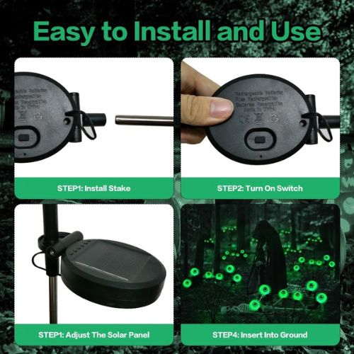 Halloween Decorations Outdoor Solar Scary Eyeball Lights