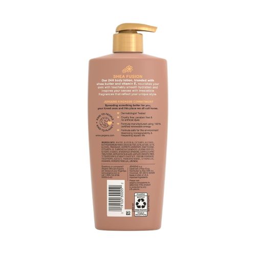 Jergens Shea Fusion Body Lotion, Warm Amber Scented, Dry Skin, 14 fl oz